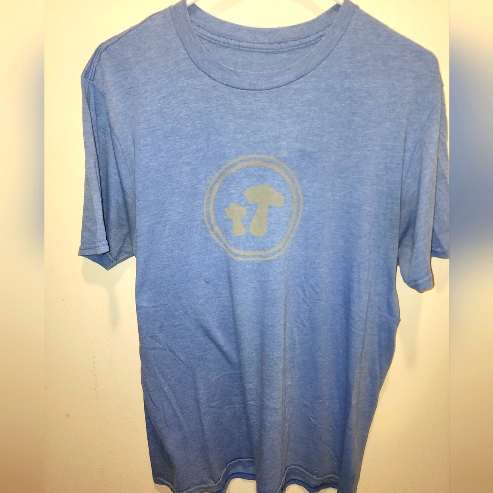 Classic Plain Shroom Logo Mellow Mushroom Tee Shirt Mens Size Large